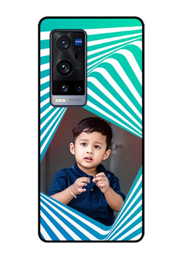 Vivo X60 Pro Plus 5G Personalized Glass Phone Case - Abstract Spiral Design