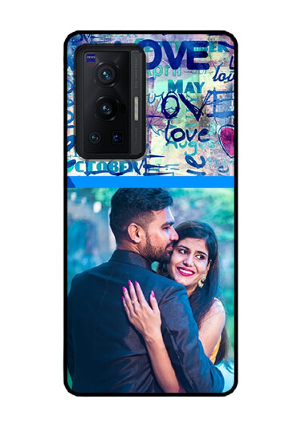 Vivo X70 Pro 5G Custom Glass Mobile Case - Colorful Love Design