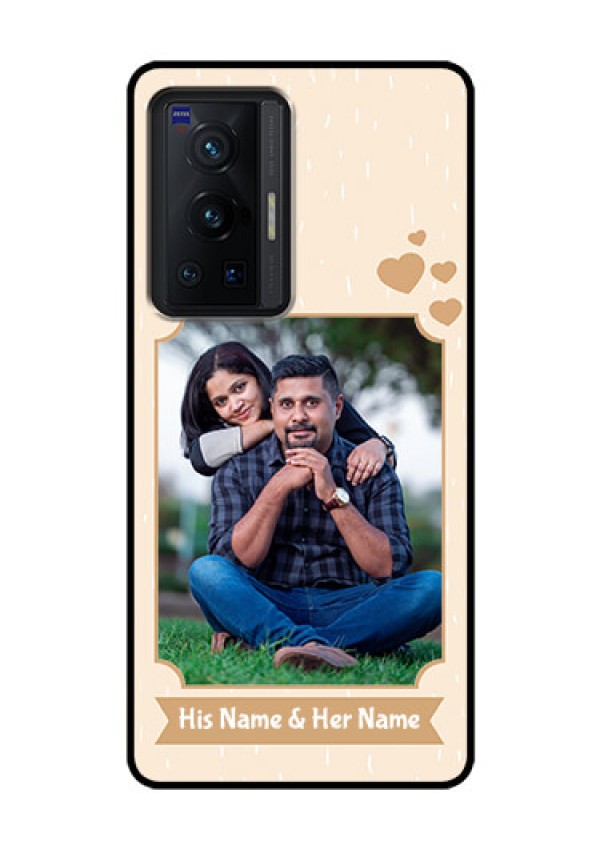 Vivo X70 Pro 5G Custom Glass Phone Case - with confetti love design