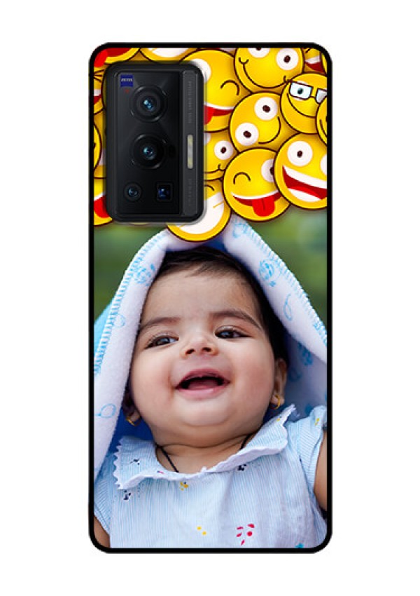 Vivo X70 Pro 5G Custom Glass Mobile Case - with Smiley Emoji Design