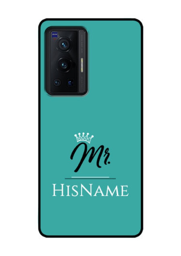 Vivo X70 Pro 5G Custom Glass Phone Case Mr with Name