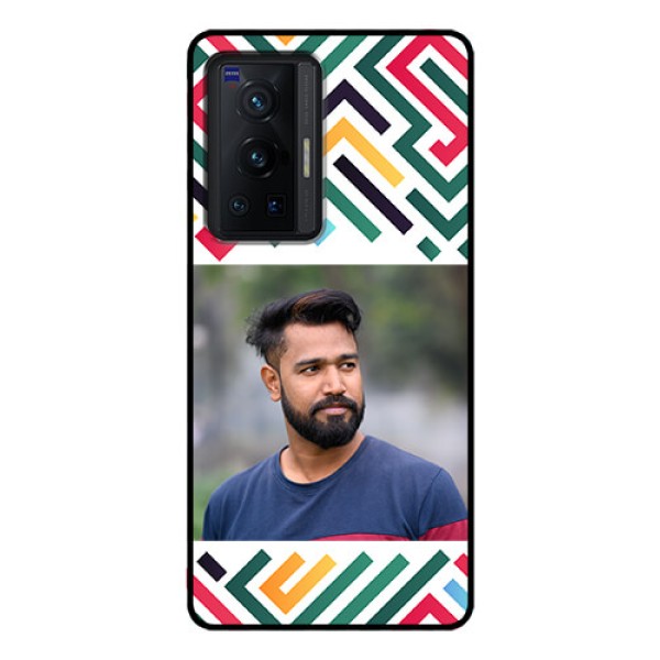Vivo X70 Pro 5G Personalized Glass Phone Case - Colorful Maze Pattern Design Vivo X70 Pro 5G Personalized Glass Phone Case - Colorful Maze Pattern Design