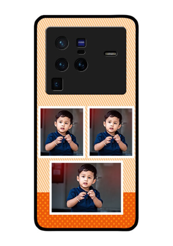 Vivo X80 Pro 5G Photo Printing on Glass Case - Bulk Photos Upload Design
