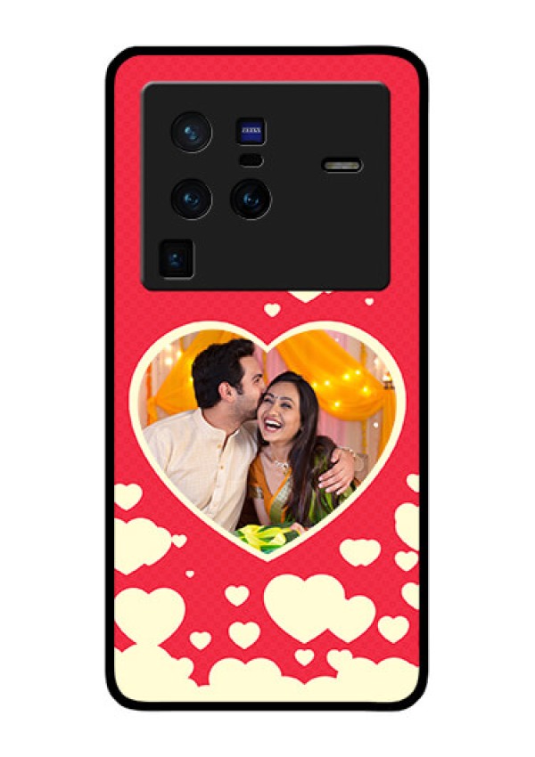 Vivo X80 Pro 5G Custom Glass Mobile Case - Love Symbols Phone Cover Design
