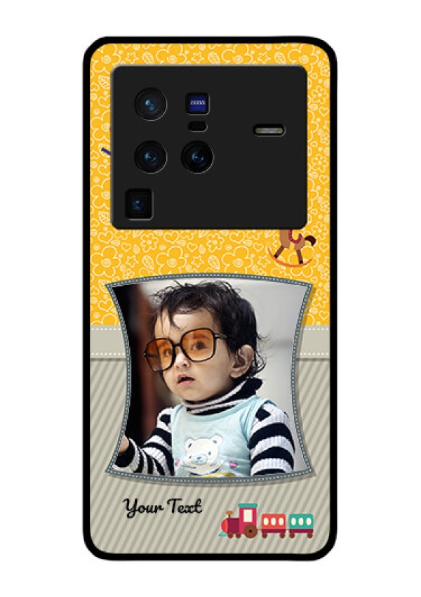 Vivo X80 Pro 5G Personalized Glass Phone Case - Baby Picture Upload Design