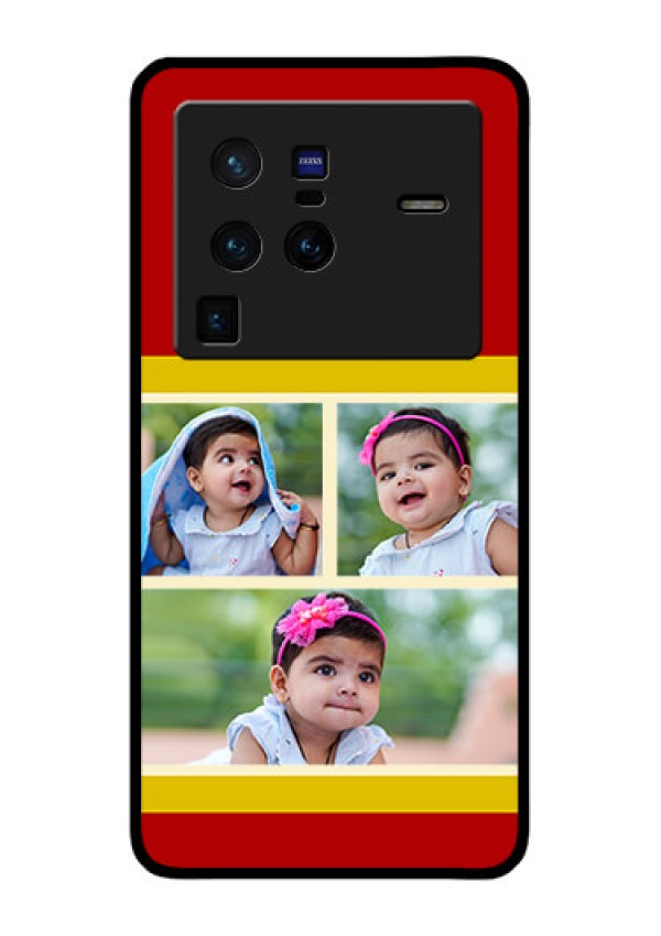 Vivo X80 Pro 5G Custom Glass Mobile Case - Multiple Pic Upload Design