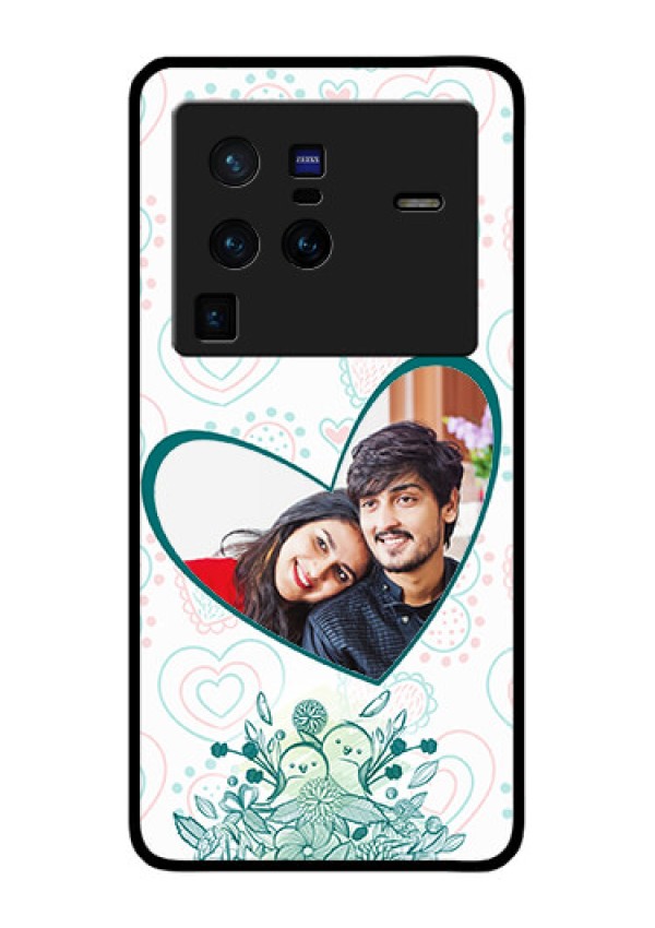 Vivo X80 Pro 5G Photo Printing on Glass Case - Premium Couple Design