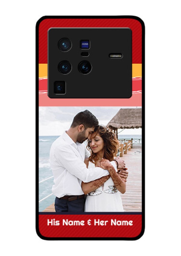 Vivo X80 Pro 5G Custom Glass Mobile Case - Colorful Case Design