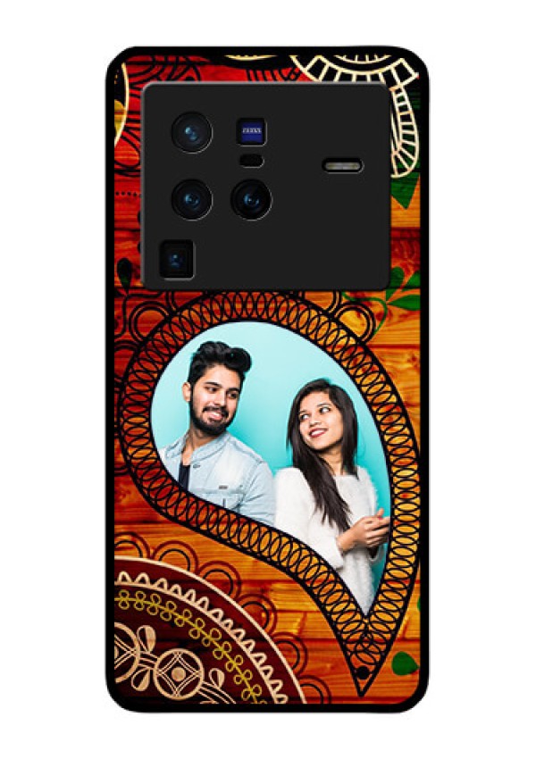 Vivo X80 Pro 5G Personalized Glass Phone Case - Abstract Colorful Design