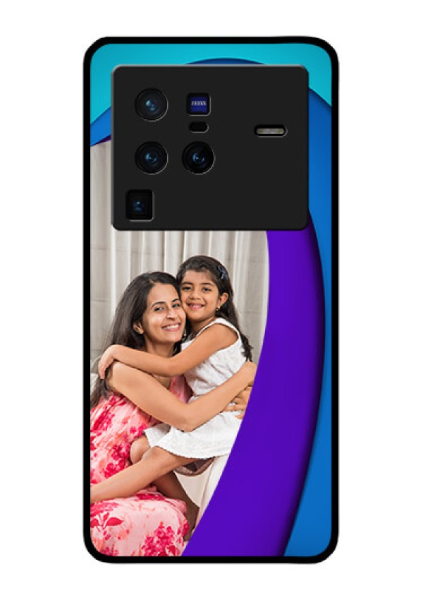 Vivo X80 Pro 5G Photo Printing on Glass Case - Simple Pattern Design