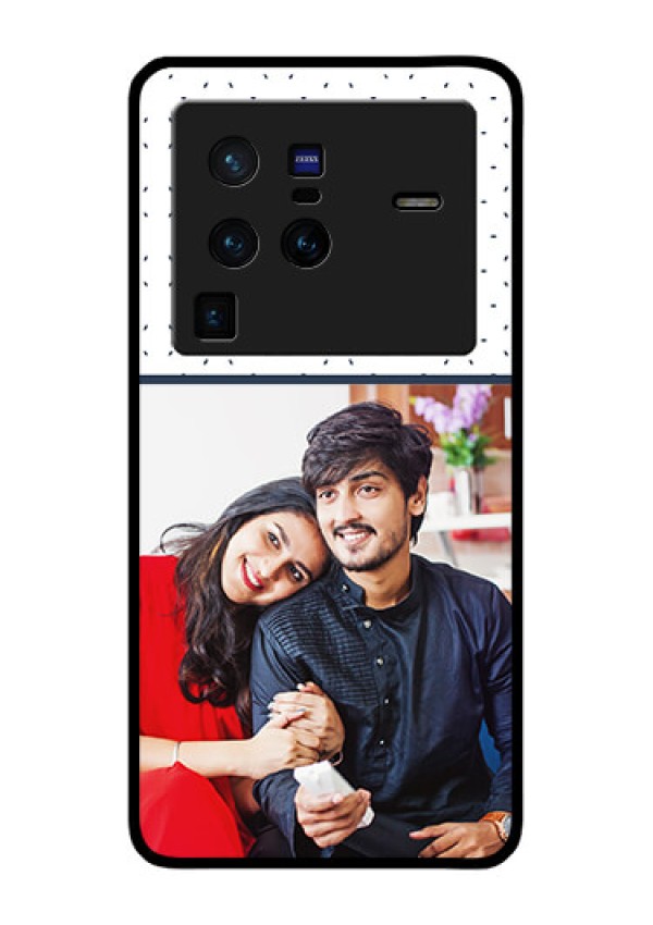 Vivo X80 Pro 5G Personalized Glass Phone Case - Premium Dot Design