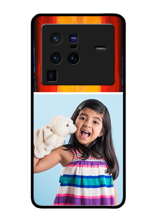Vivo X80 Pro 5G Personalized Glass Phone Case - Multi Color Design