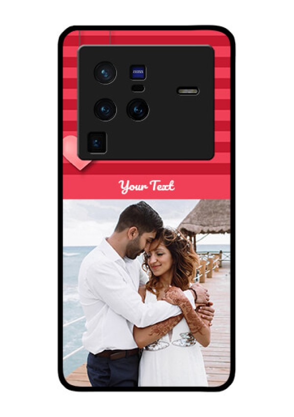 Vivo X80 Pro 5G Custom Glass Phone Case - Valentines Day Design