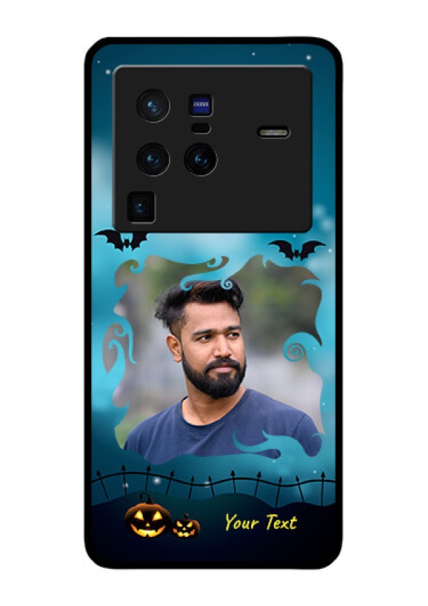Vivo X80 Pro 5G Custom Glass Phone Case - Halloween frame design