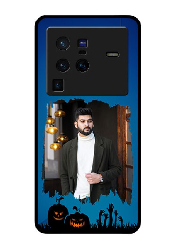 Vivo X80 Pro 5G Photo Printing on Glass Case - with pro Halloween design