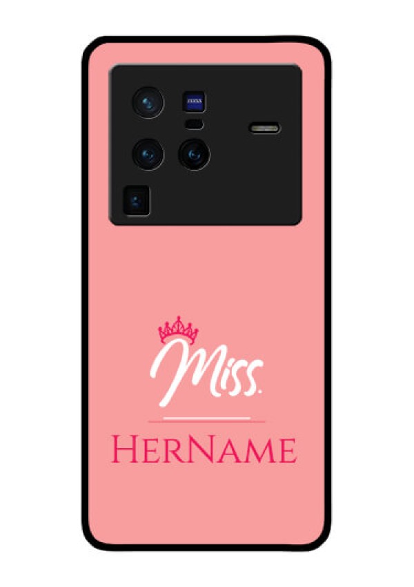 Vivo X80 Pro 5G Custom Glass Phone Case Mrs with Name