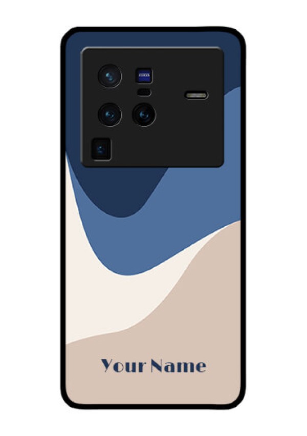 Vivo X80 Pro 5G Custom Glass Phone Case - Abstract Drip Art Design