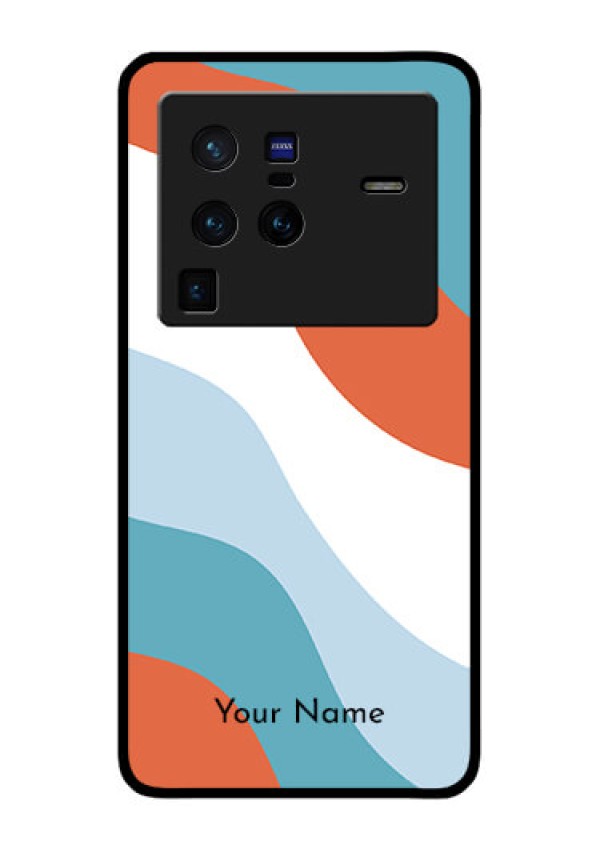 Vivo X80 Pro 5G Custom Glass Mobile Case - coloured Waves Design