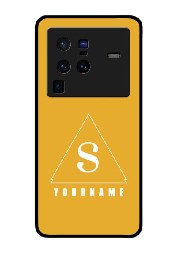 Vivo X80 Pro 5G Personalized Glass Phone Case - simple triangle Design
