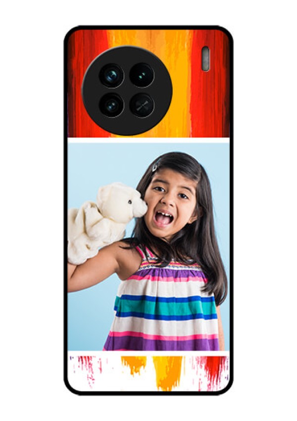 Vivo X90 5G Personalized Glass Phone Case - Multi Color Design
