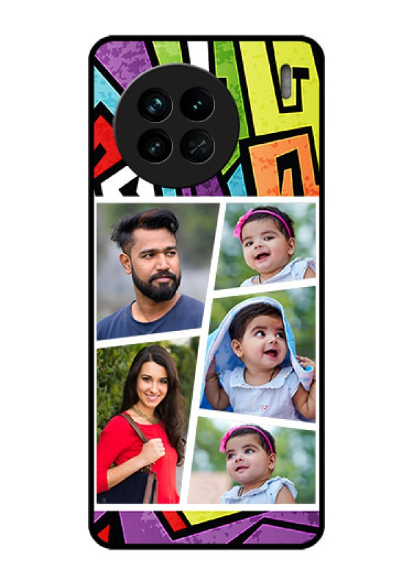 Vivo X90 5G Custom Glass Phone Case - Graffiti pattern Design