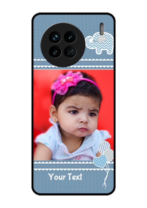 Vivo X90 5G Photo Printing on Glass Case - with Kids Pattern Design