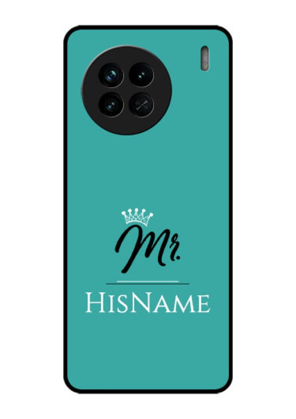 Vivo X90 5G Custom Glass Phone Case Mr with Name