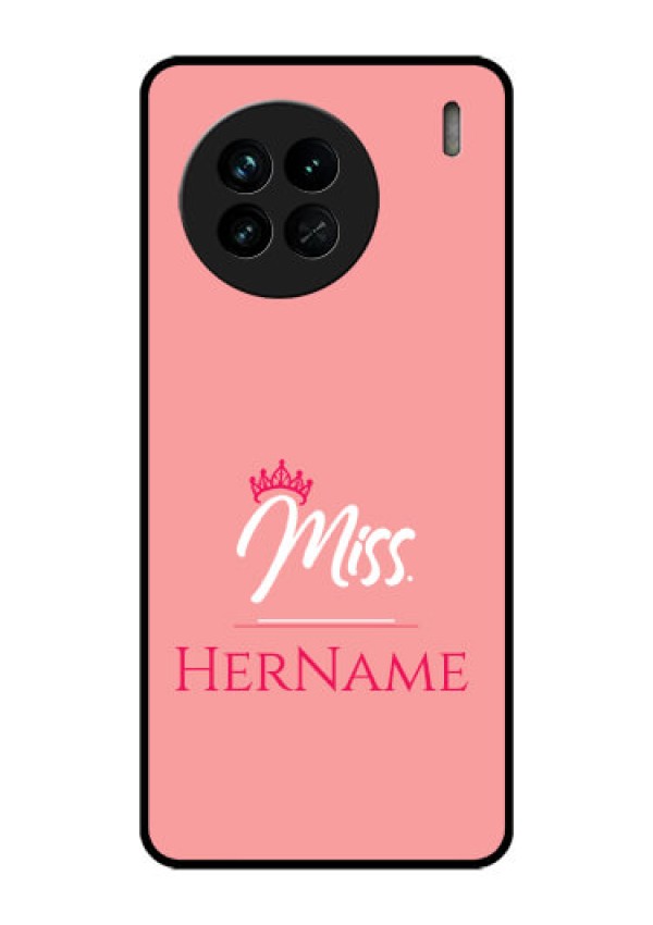 Vivo X90 5G Custom Glass Phone Case Mrs with Name