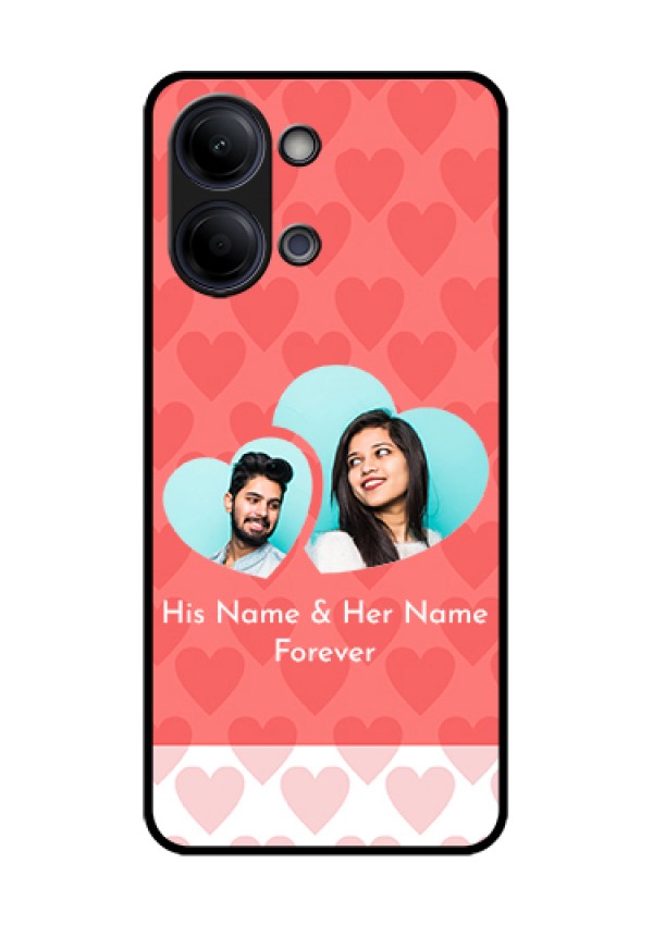 Vivo Y05 4G Custom Glass Phone Case - Couple Pic Upload Design