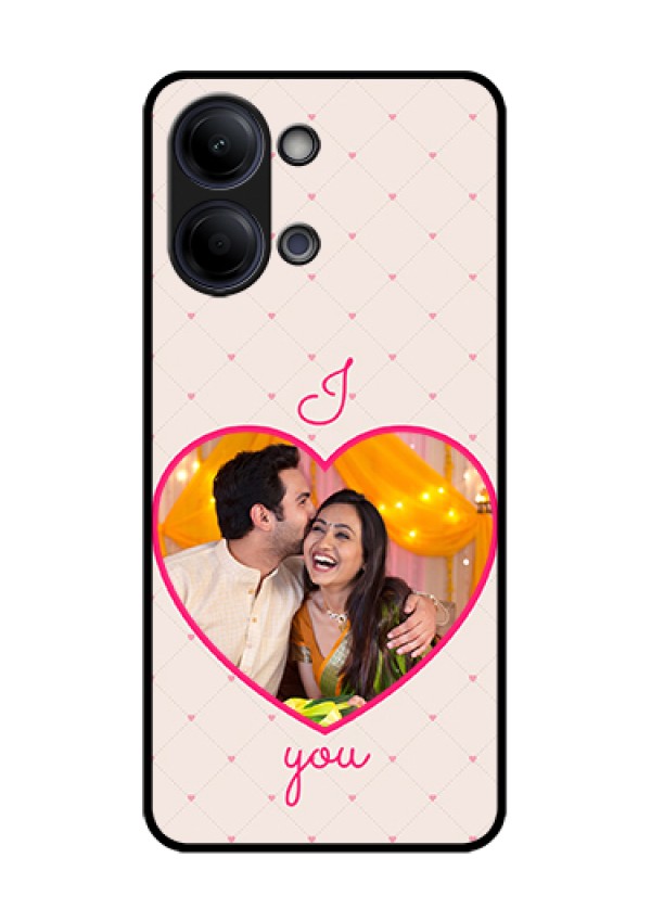 Vivo Y05 4G Custom Glass Phone Case - Heart Shape Design