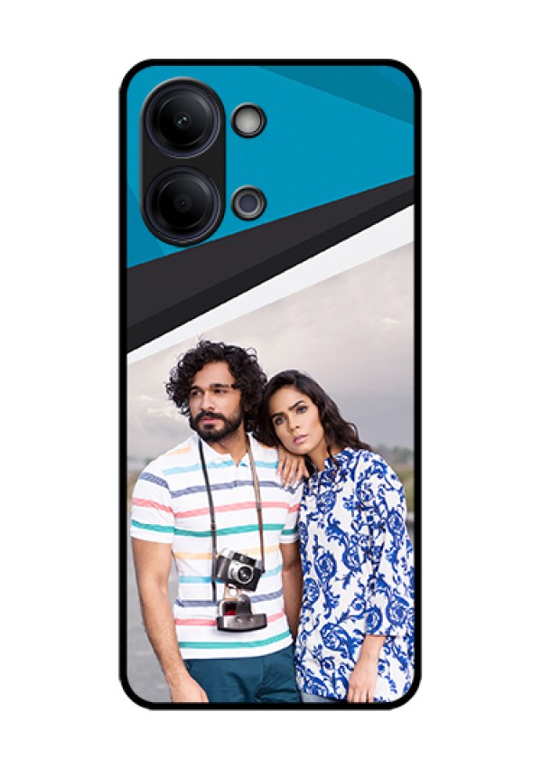 Vivo Y05 4G Custom Glass Phone Case - Simple Pattern Photo Upload Design