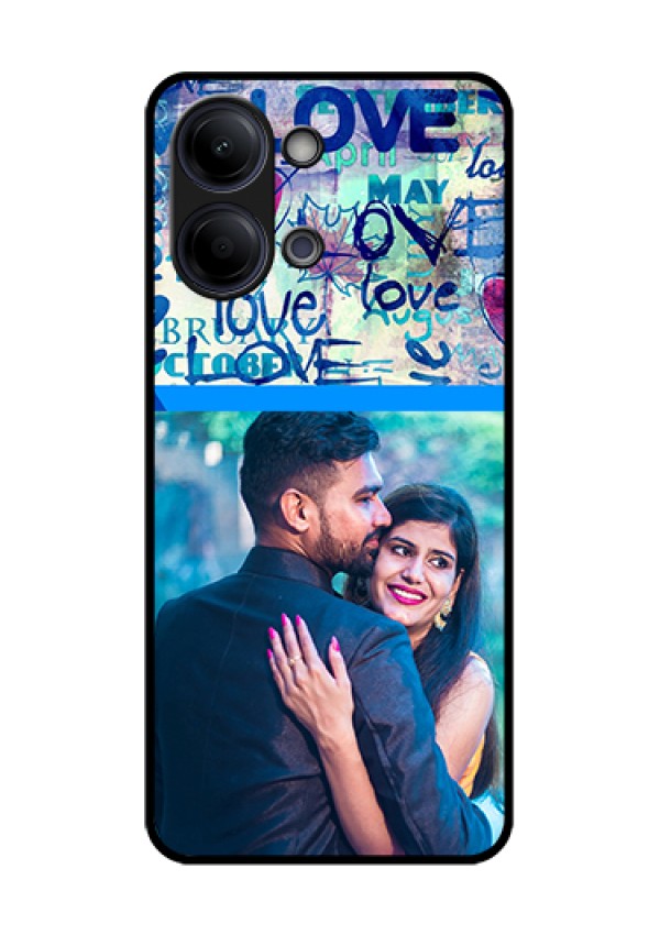 Vivo Y05 4G Custom Glass Phone Case - Colorful Love Design
