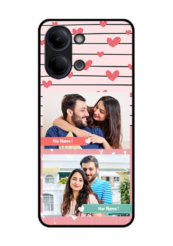 Vivo Y05 4G Custom Glass Phone Case - Photo With Heart Design