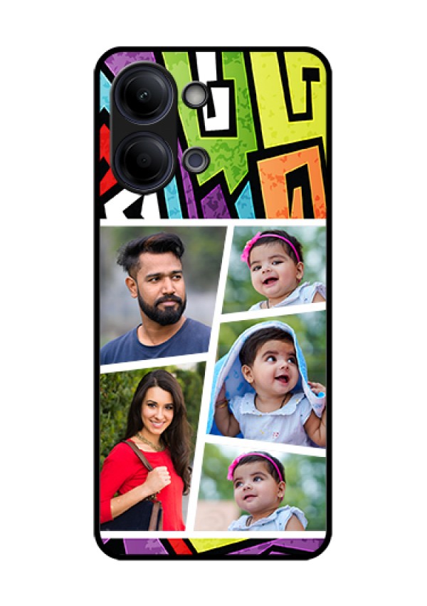 Vivo Y05 4G Custom Glass Phone Case - Graffiti Pattern Design