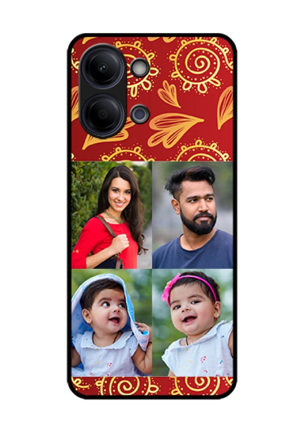 Vivo Y05 4G Custom Glass Phone Case - 4 Image Traditional Design