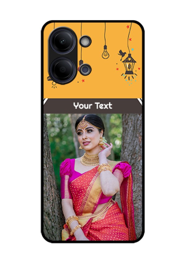 Vivo Y05 4G Custom Glass Phone Case - With Family Picture And Icons
