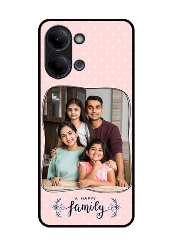 Vivo Y05 4G Custom Glass Phone Case - Family With Dots Design