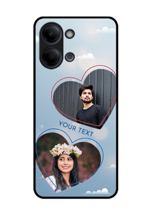 Vivo Y05 4G Custom Glass Phone Case - Blue Color Couple Design