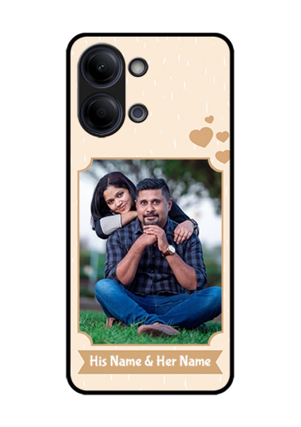 Vivo Y05 4G Custom Glass Phone Case - With Confetti Love Design