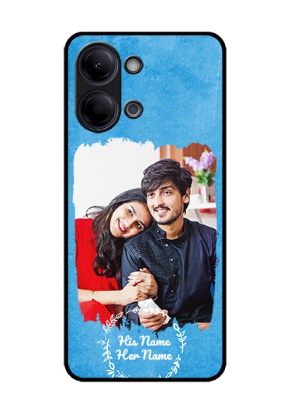 Vivo Y05 4G Custom Glass Phone Case - Blue Color Vintage Design