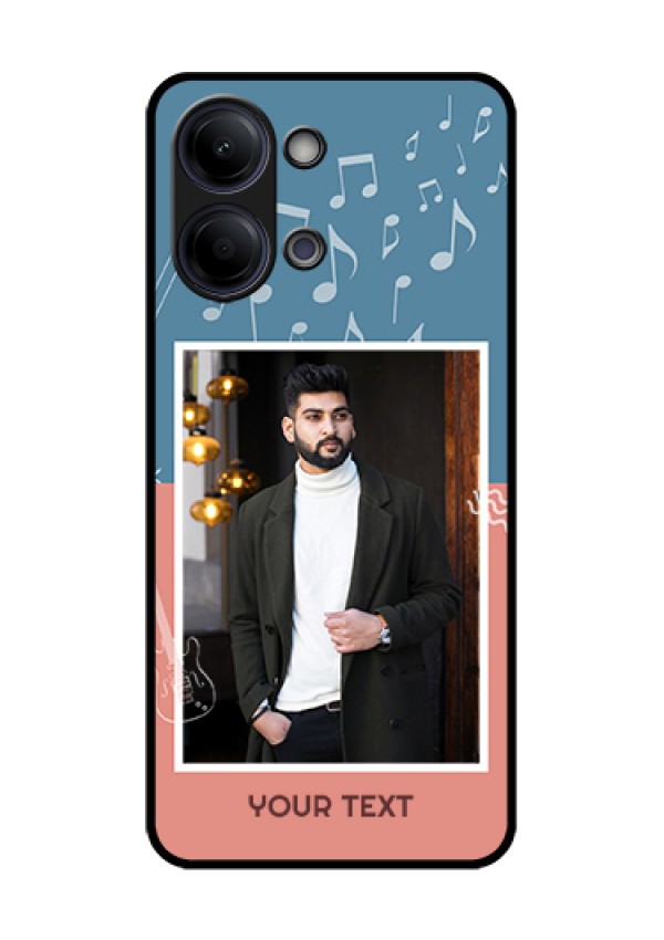 Vivo Y05 4G Custom Glass Phone Case - With Color Musical Note Design