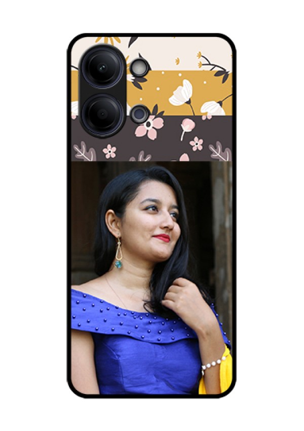 Vivo Y05 4G Custom Glass Phone Case - Stylish Floral Design