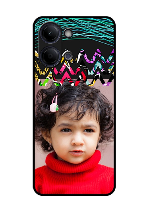 Vivo Y05 4G Custom Glass Phone Case - Neon Abstract Design
