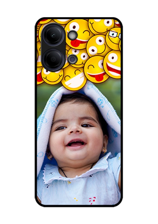 Vivo Y05 4G Custom Glass Phone Case - With Smiley Emoji Design