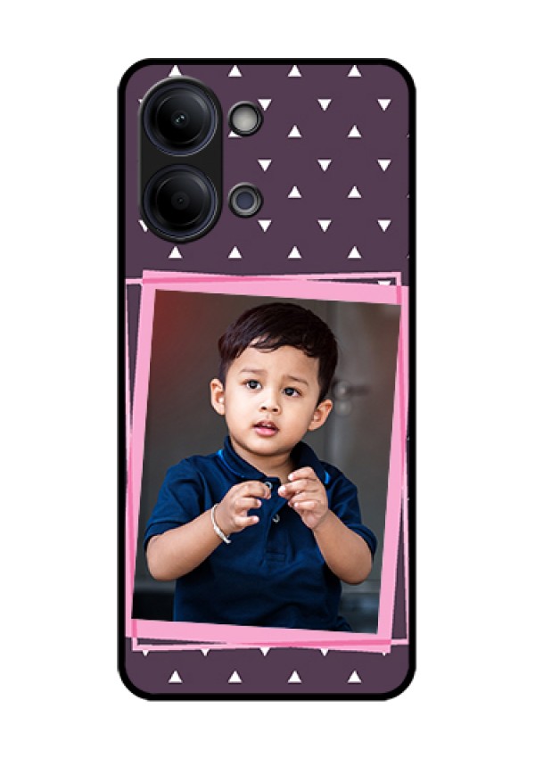 Vivo Y05 4G Custom Glass Phone Case - Triangle Pattern Dotted Design