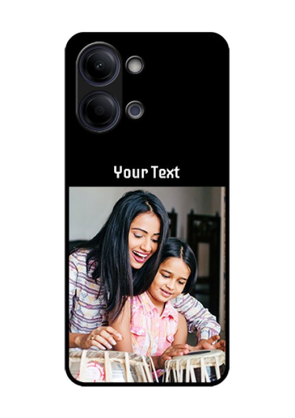 Vivo Y05 4G Custom Glass Phone Case - Photo With Name Design