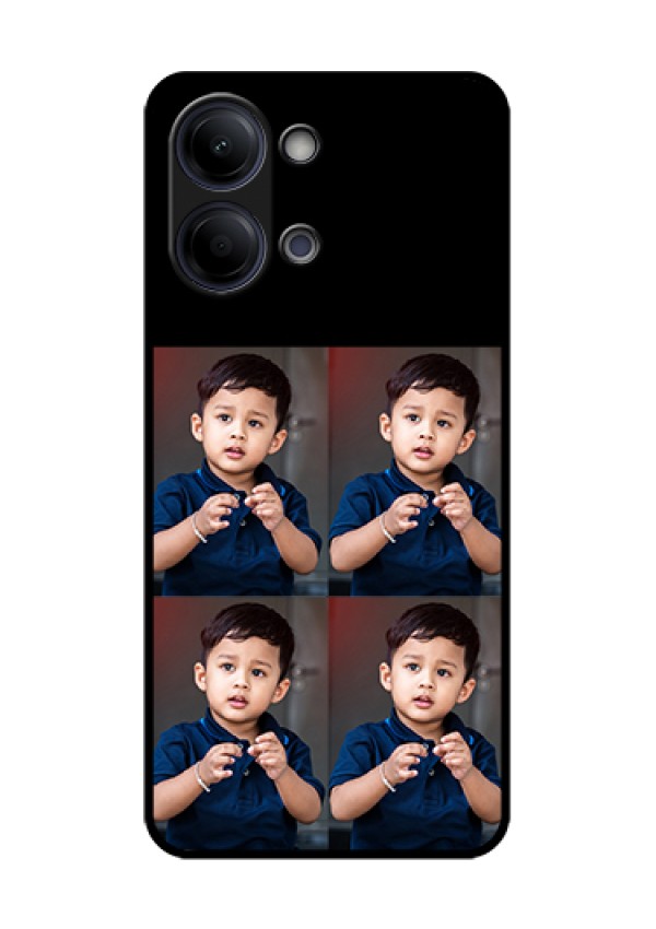 Vivo Y05 4G Custom Glass Phone Case - 4 Image Holder Design