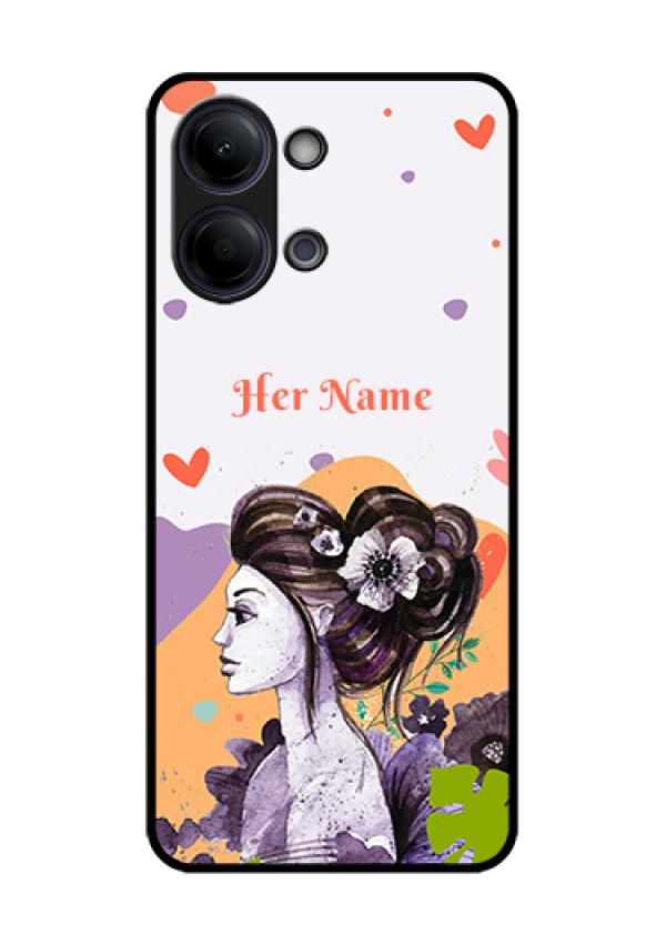 Vivo Y05 4G Custom Glass Phone Case - Woman And Nature Design
