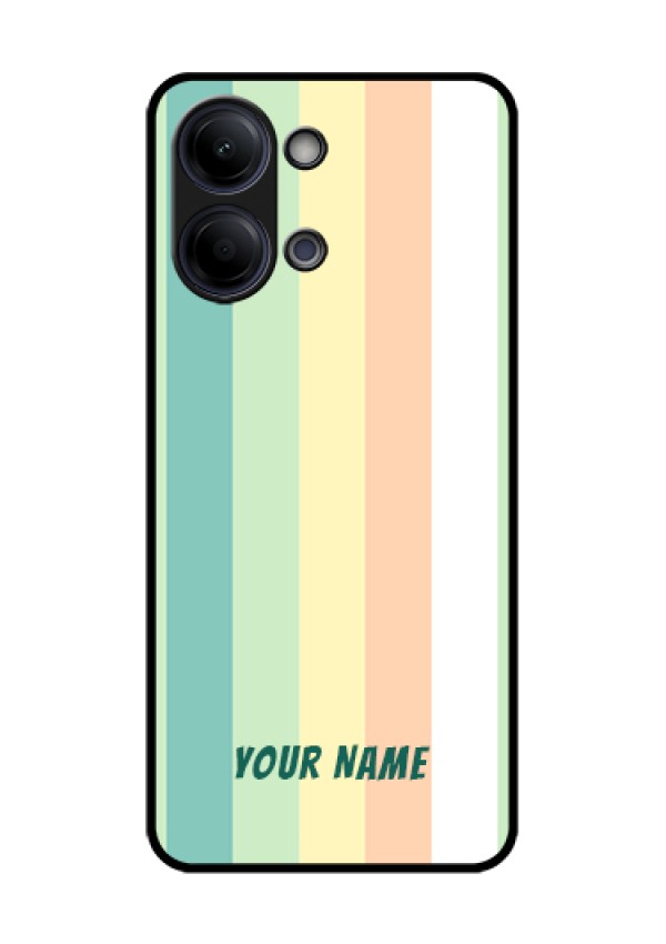 Vivo Y05 4G Custom Glass Phone Case - Multi - Colour Stripes Design