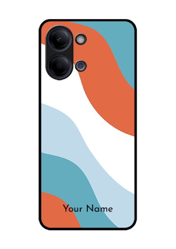 Vivo Y05 4G Custom Glass Phone Case - Coloured Waves Design